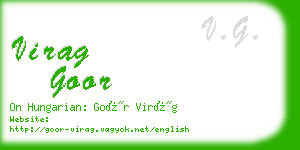 virag goor business card